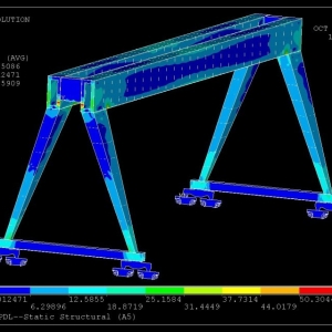 CԪ finite element analysis of gantry crane